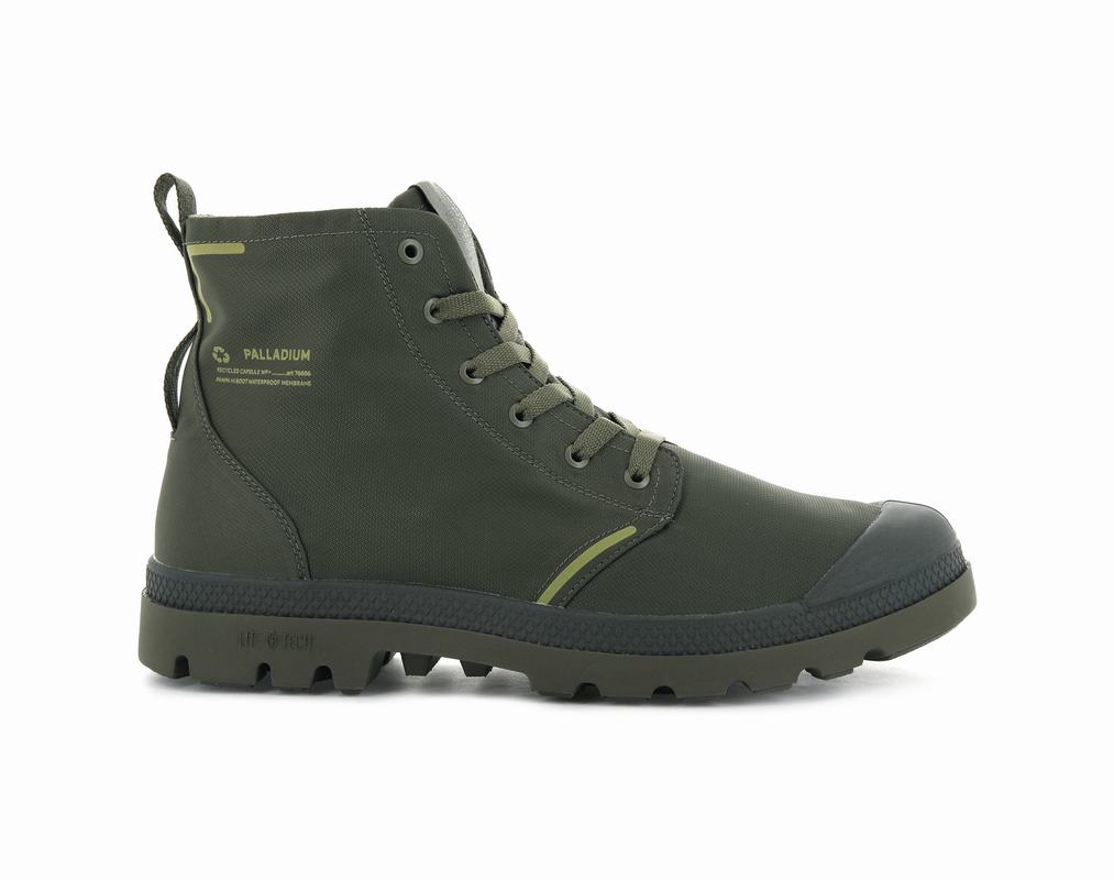 Botas Palladium Pampa Lite+ Recycle Wp+ Waterproof Hombre - Verde ||KUVR-61798||